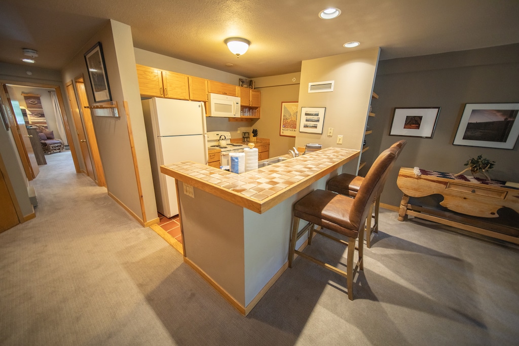 Convenient bar stool seating