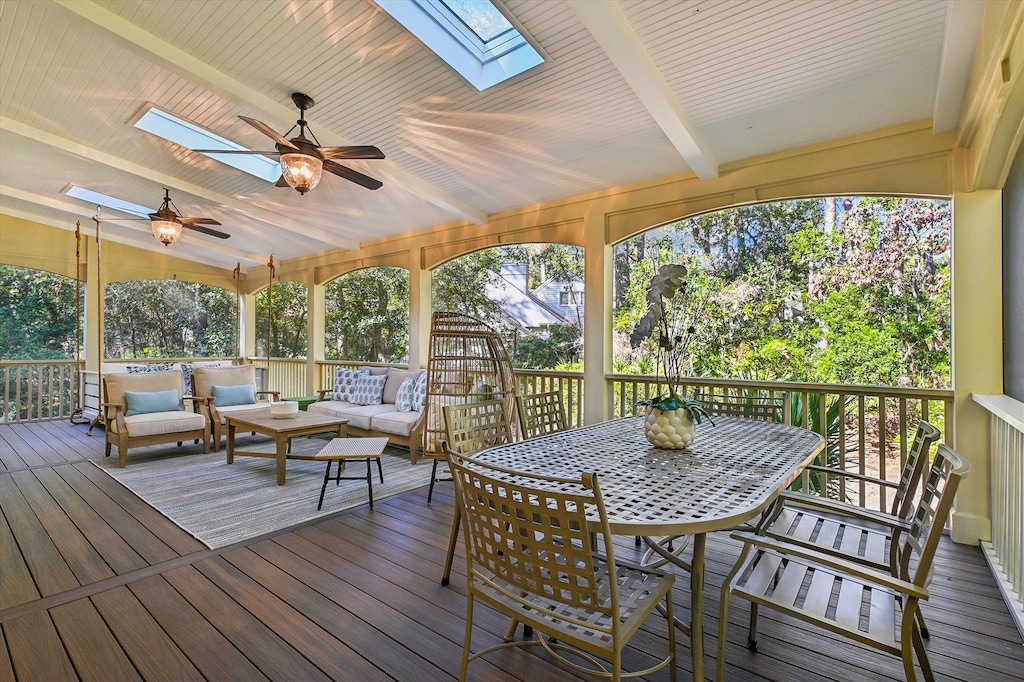 Screened Porch at 20 Forest Drive