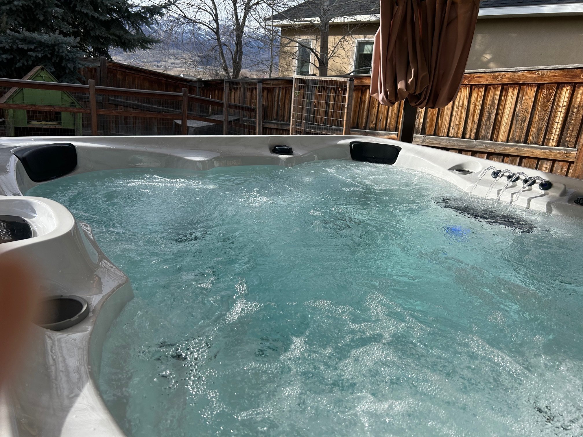 A brand new McKinley Arctic Spa with Views of of the Wasatch Back