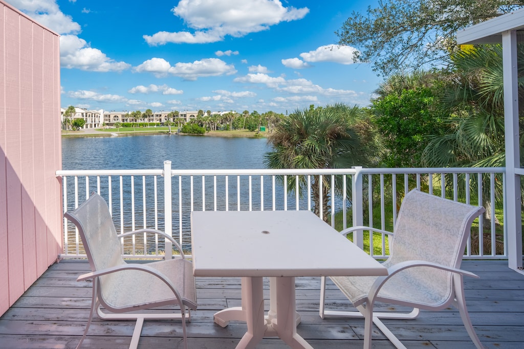 Enjoy the lakeview from the patio.