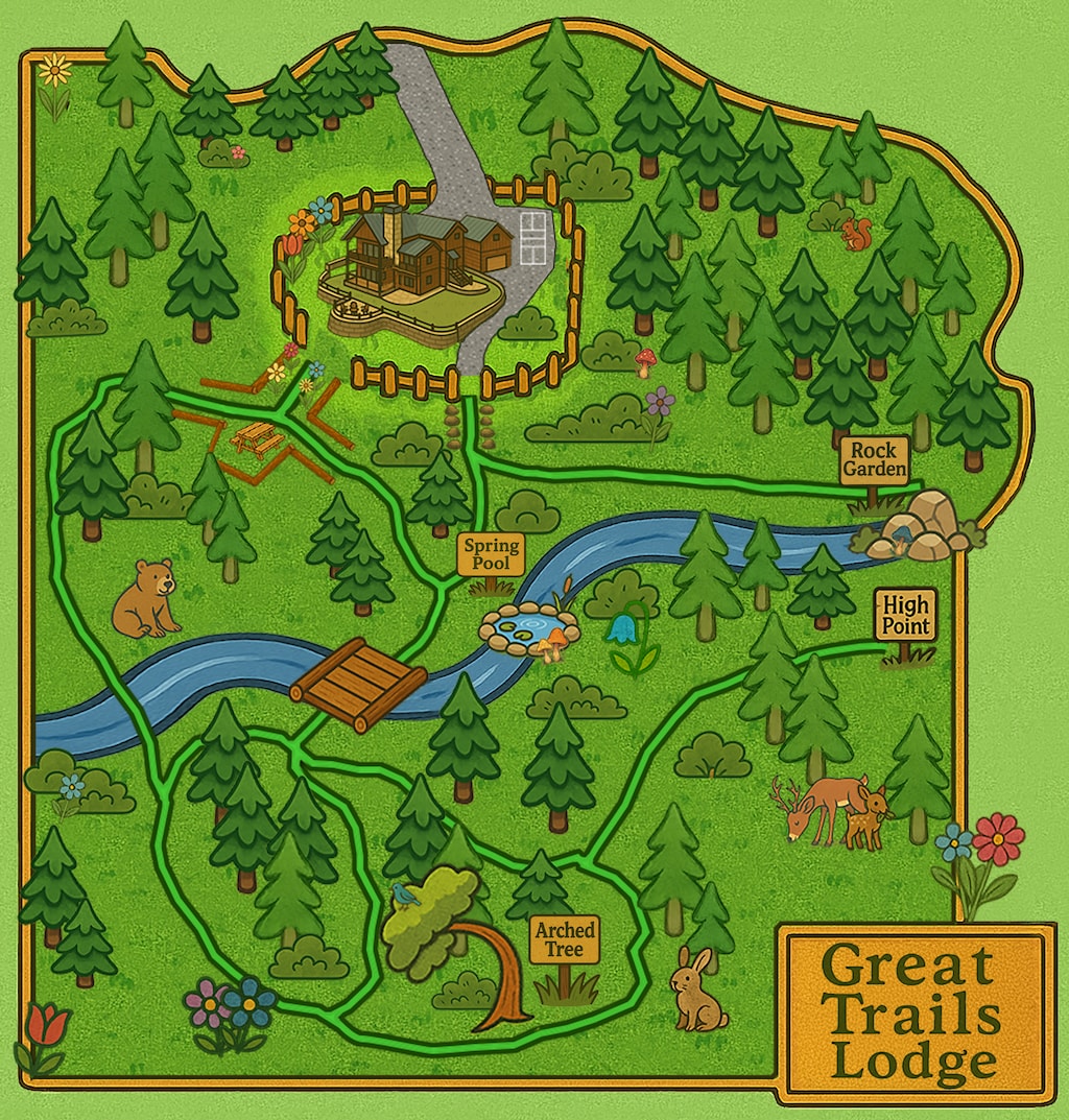 Great Trails Lodge - Map of The Great Trails