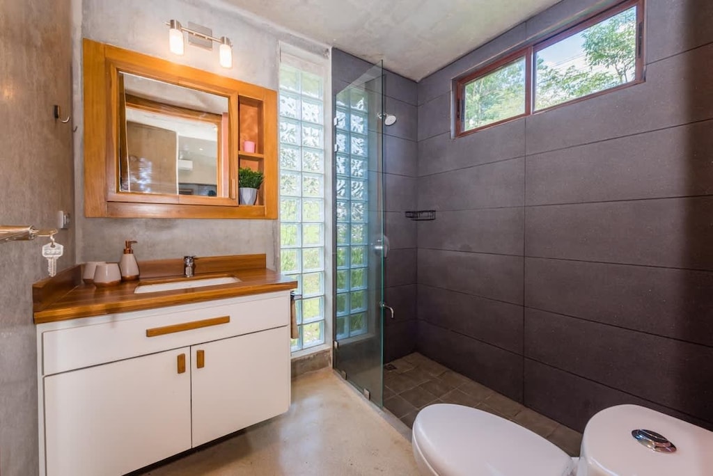 First guest bathroom.