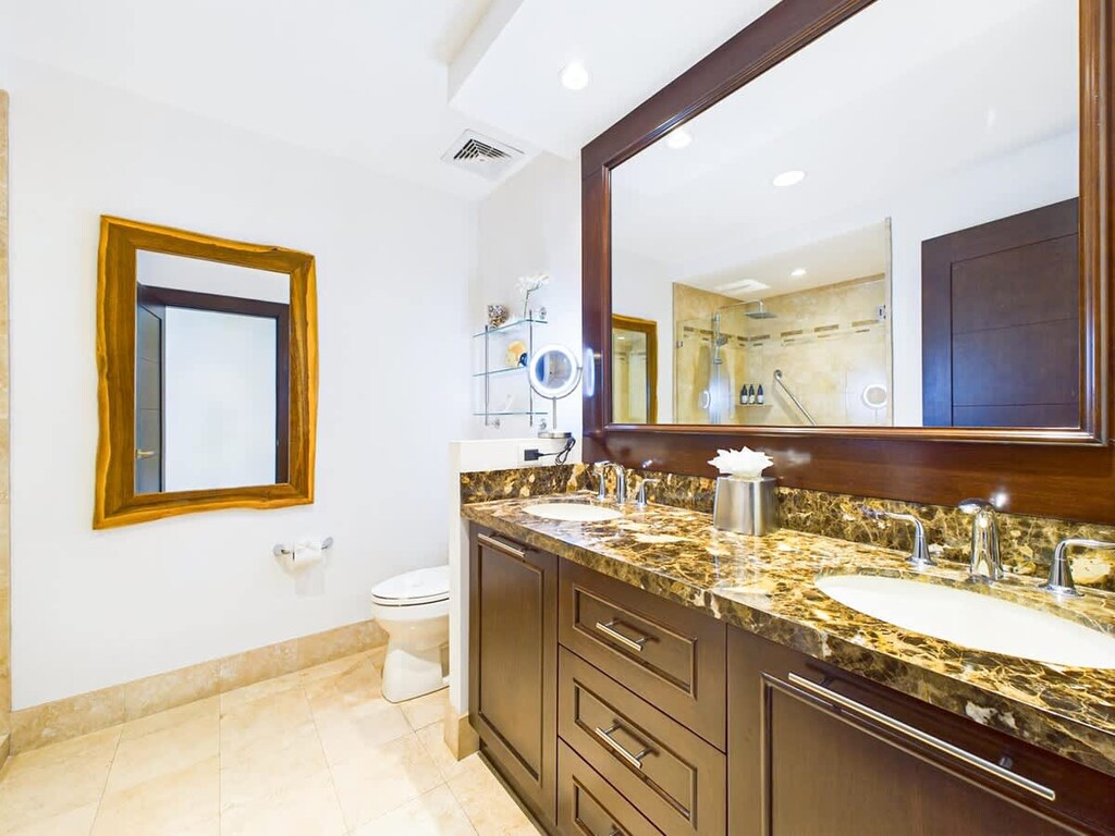Master bathroom, double vanity Sink.