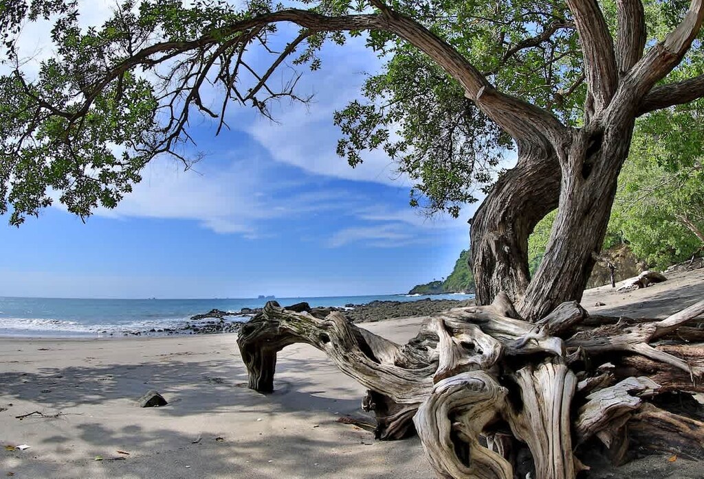 The white sand at Flamingo beach