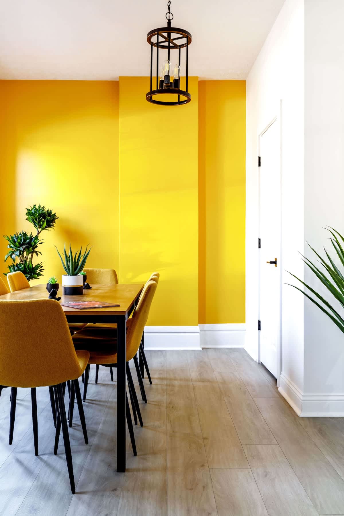 charming dining nook with a warm ambiance  start your day with good vibes