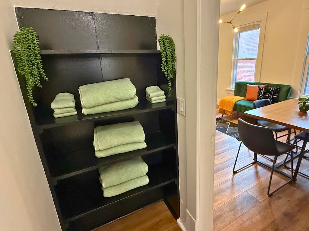 With shelves of reading material and Bluetooth speakers, there’s always something to suit your mood