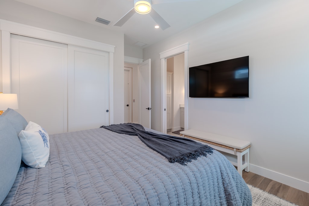 Luxurious King guest bedroom.