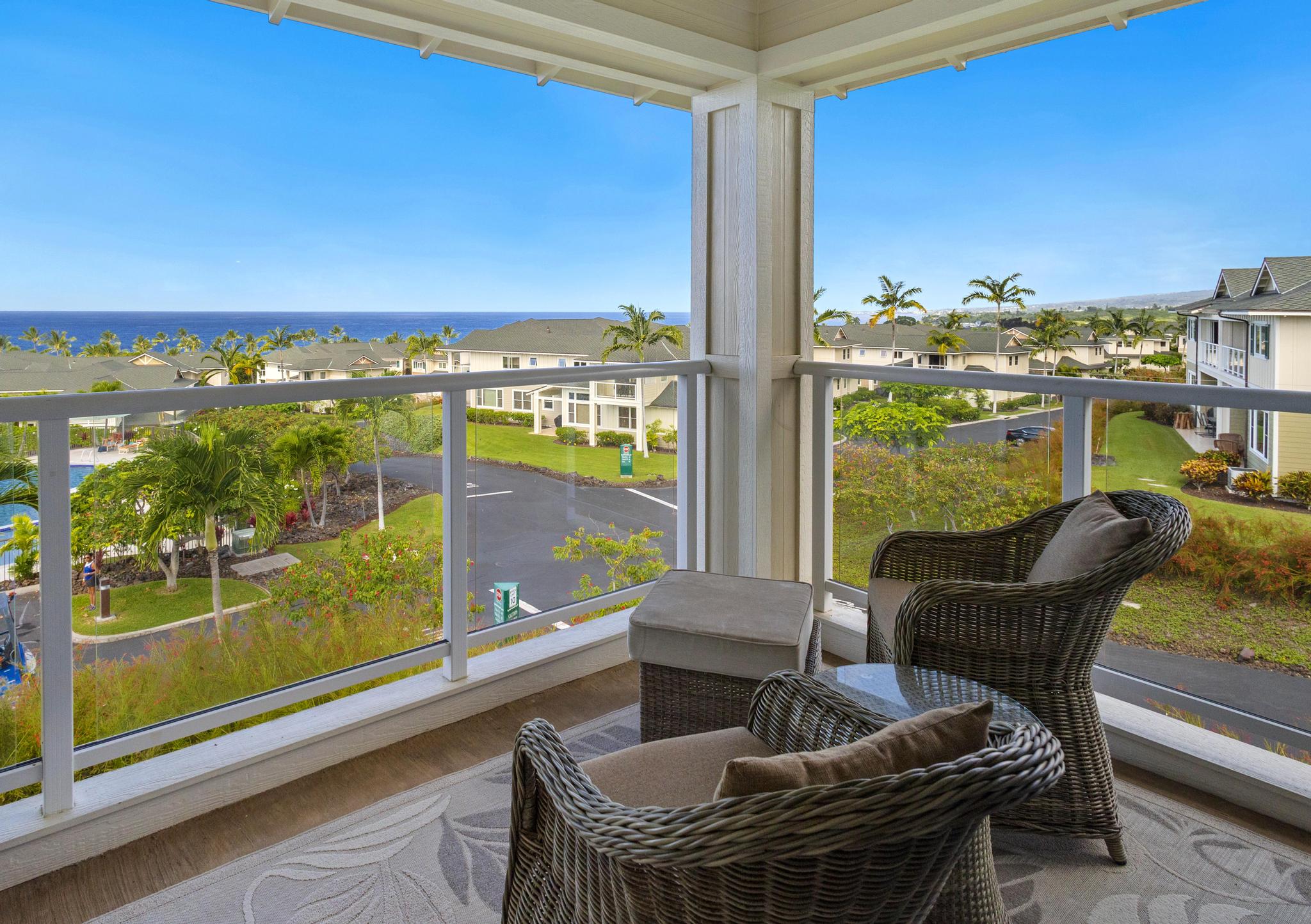 Relax on the lanai upstairs