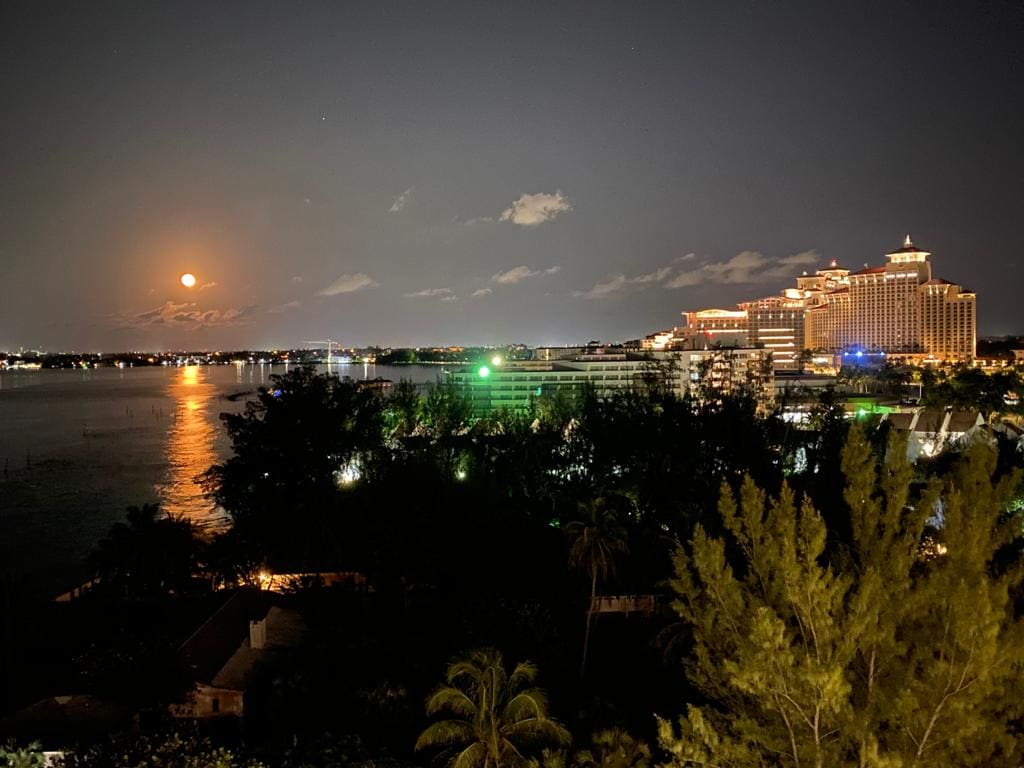 Views of the Baha Mar resort and casino from the balcony