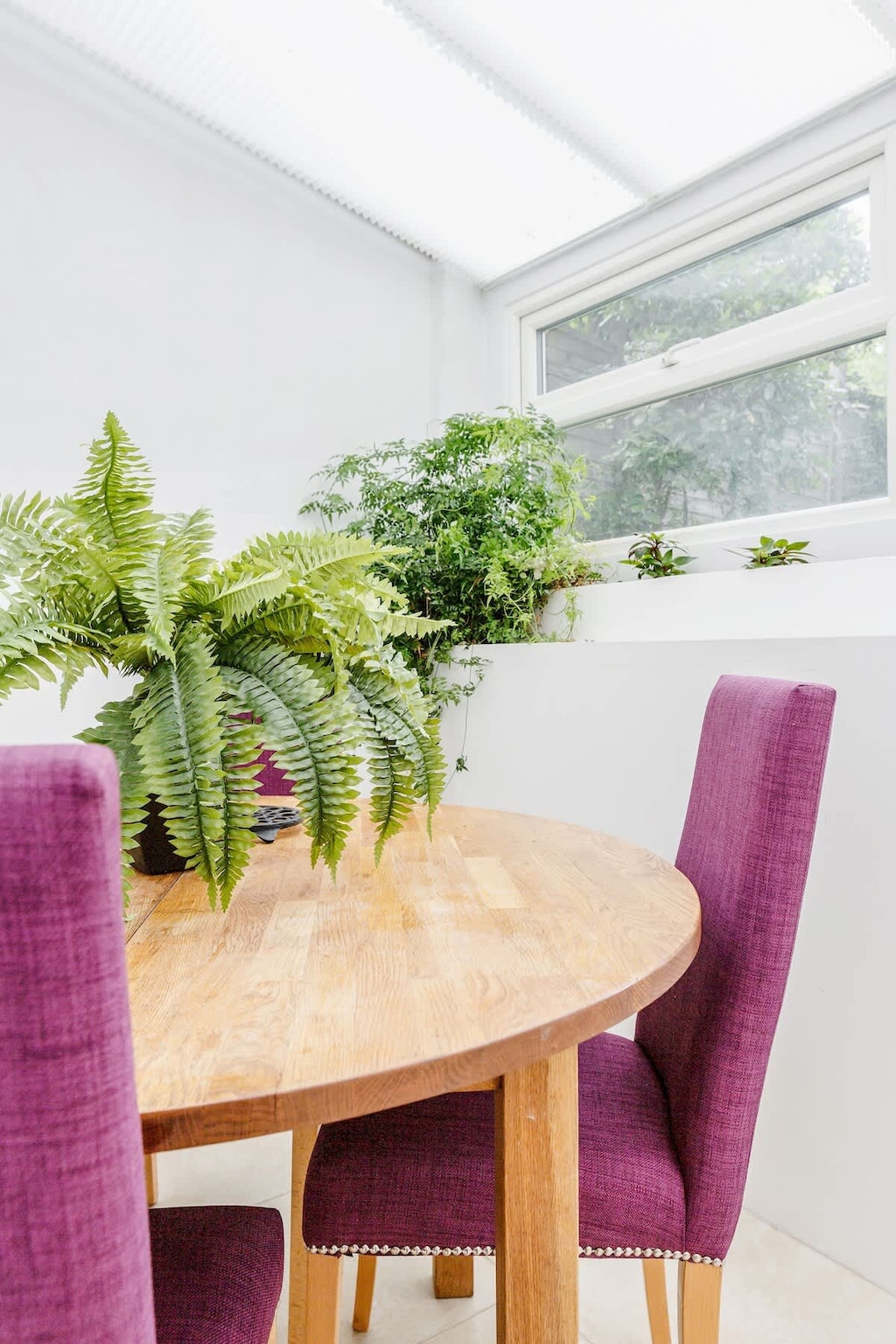 Conservatory with dining table