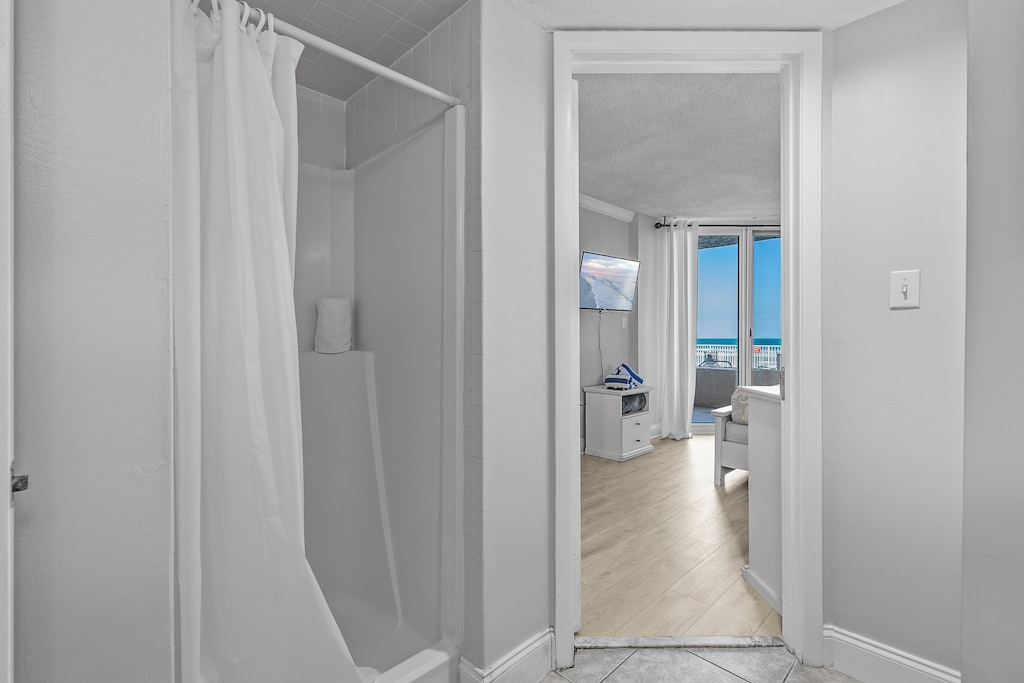 Enjoy the convenience of a new vanity and private access in our master bath, offering the perfect blend of style and comfort.