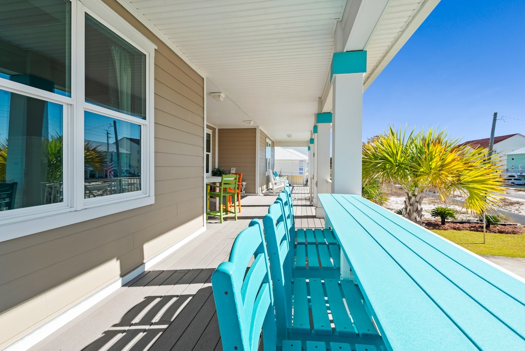 Enjoy the views on the front porch