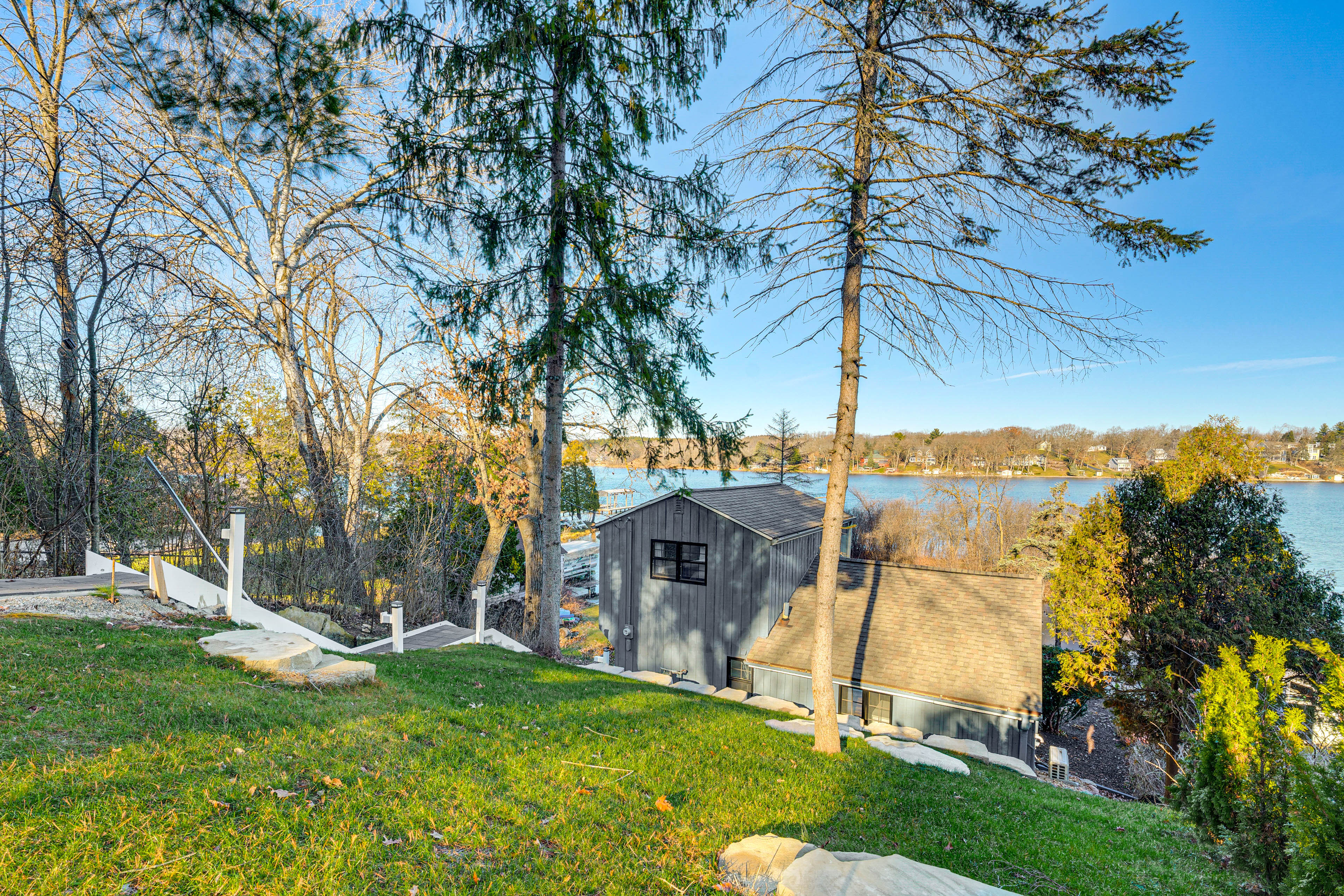 Canoes & Dock: Waterfront Retreat on Lake Beulah!