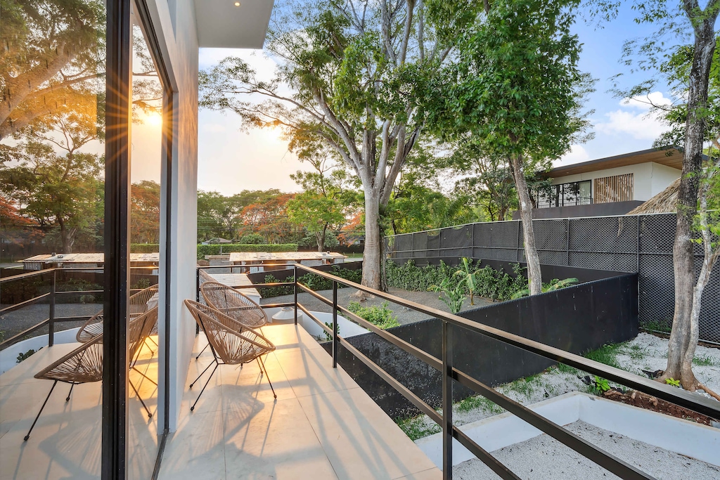 Golden hours beckon from the outdoor Patio.

