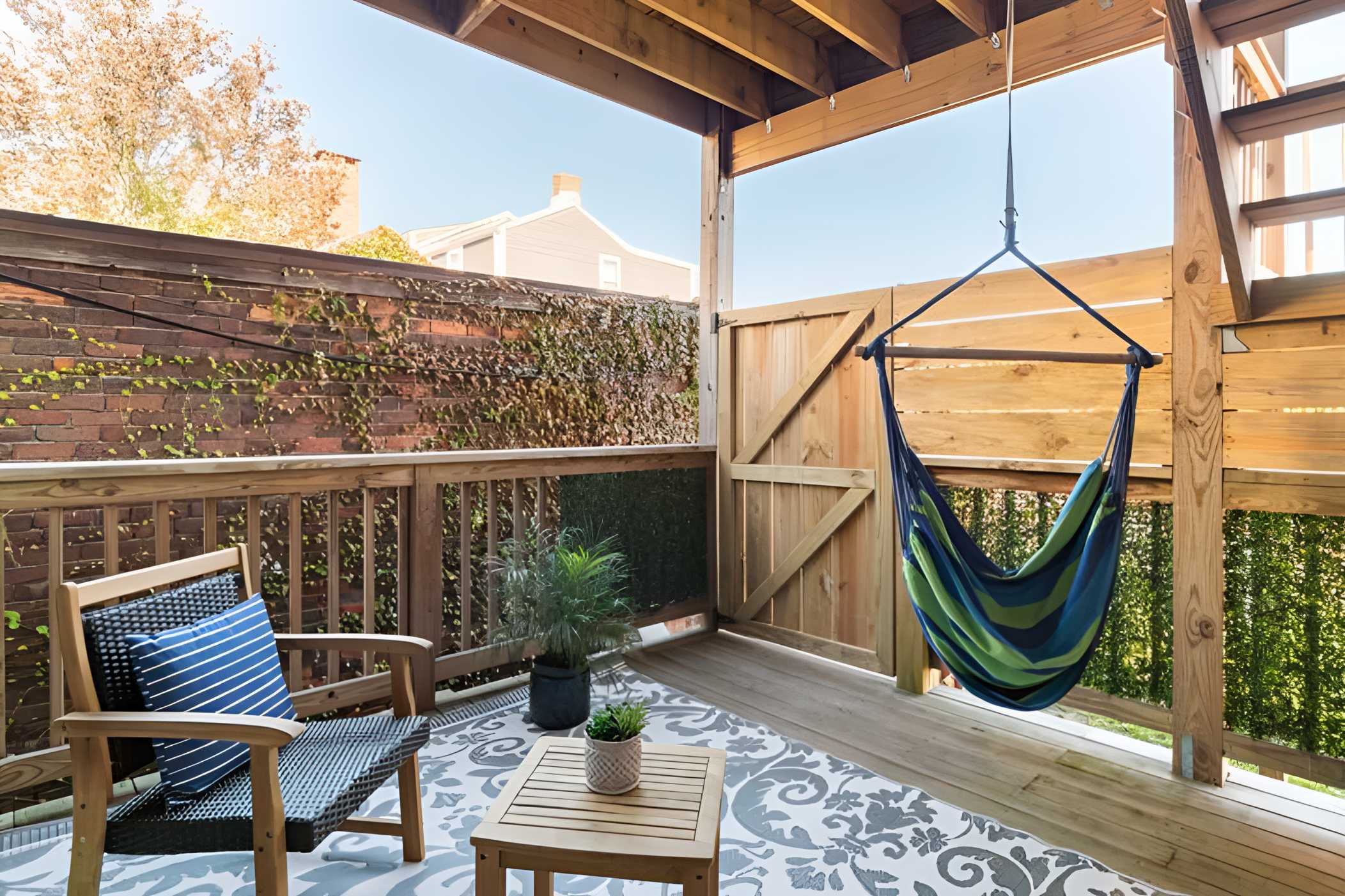 “Hang” out in the patio hammock “Hang” out in the patio hammock