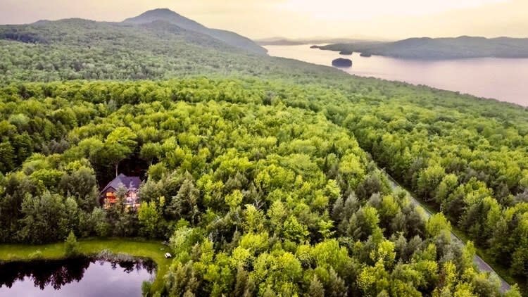 vue aérienne du secteur