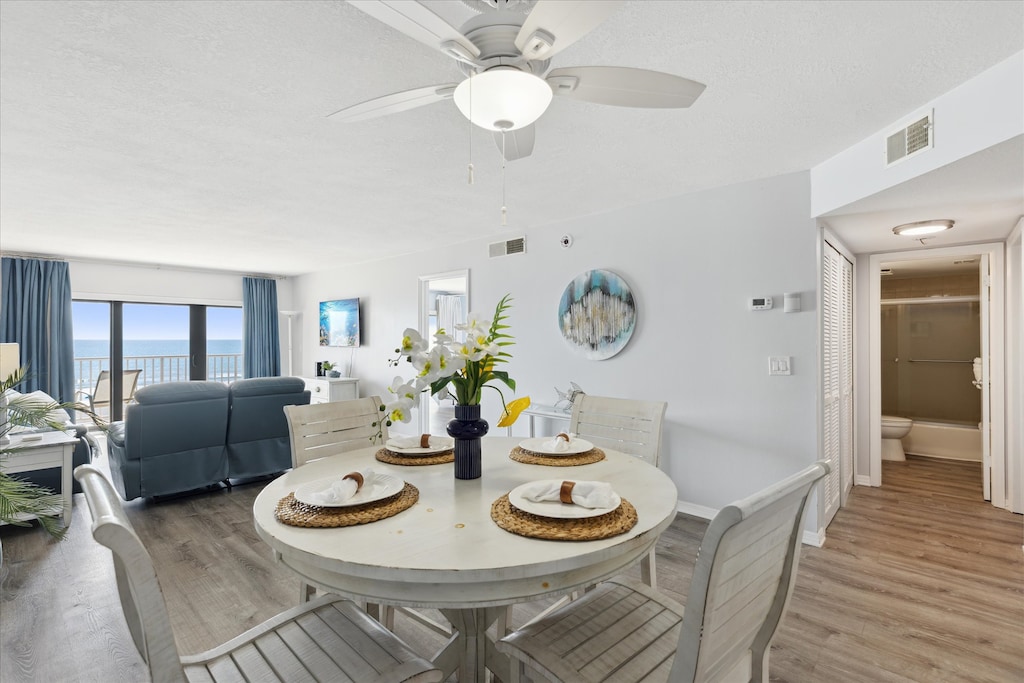 Dining table seats four