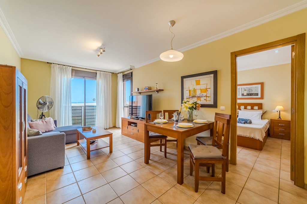 Cozy Living & Dining with Ocean Glimpses – The Perfect Spot to Unwind in La Tejita