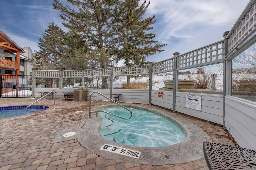 The Snow Flower hot tub located at pool 1.