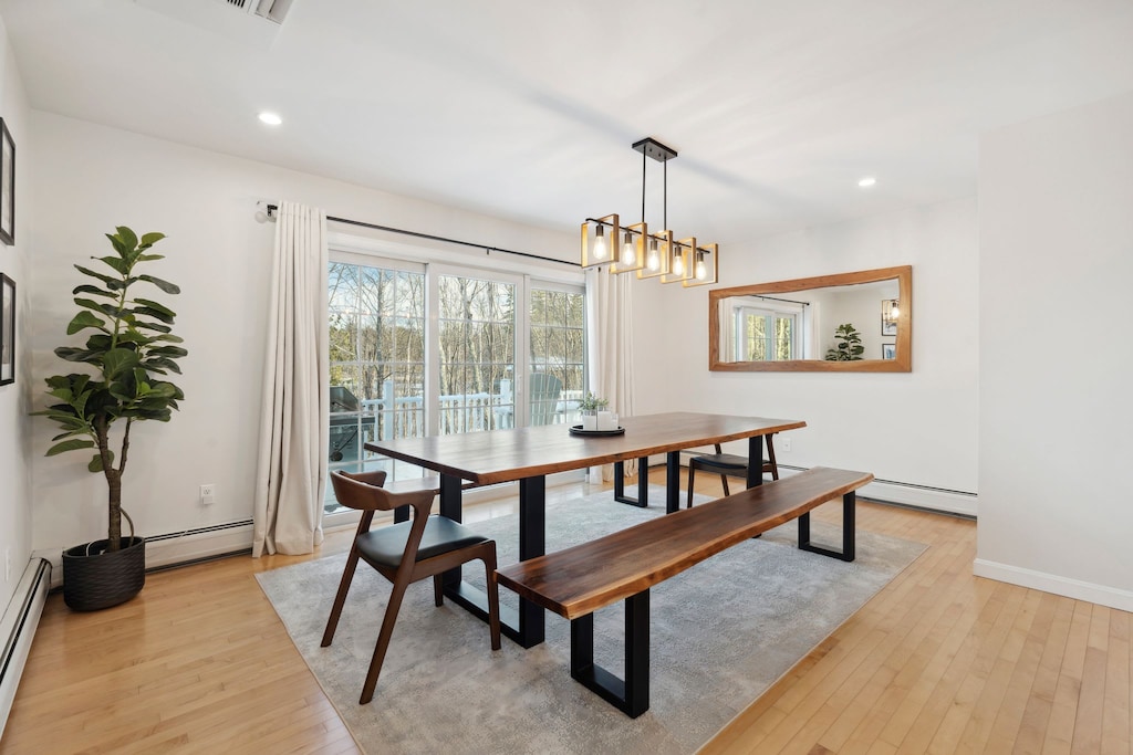 Welcome to Winnisquam Landing! The dining table that comfortable seats 10!