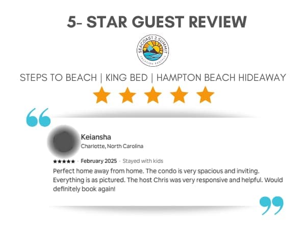 5 Star Review from a recent guest