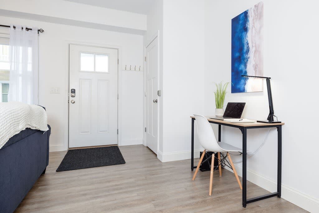 Need a place to work? Taking a "workcation"? We have you covered with a clean, bright space for your working and/or studying needs!