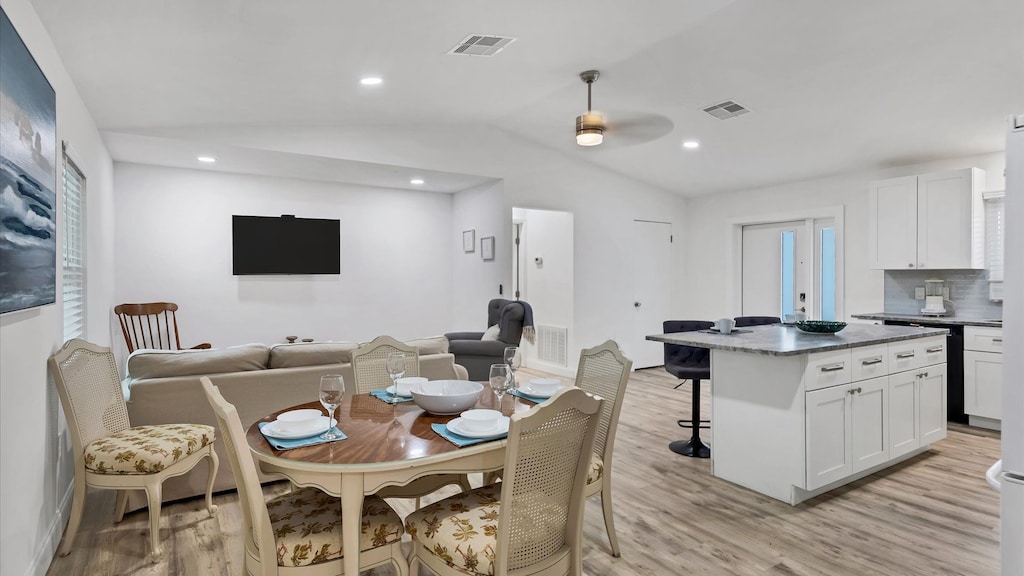 Open-concept floor plan