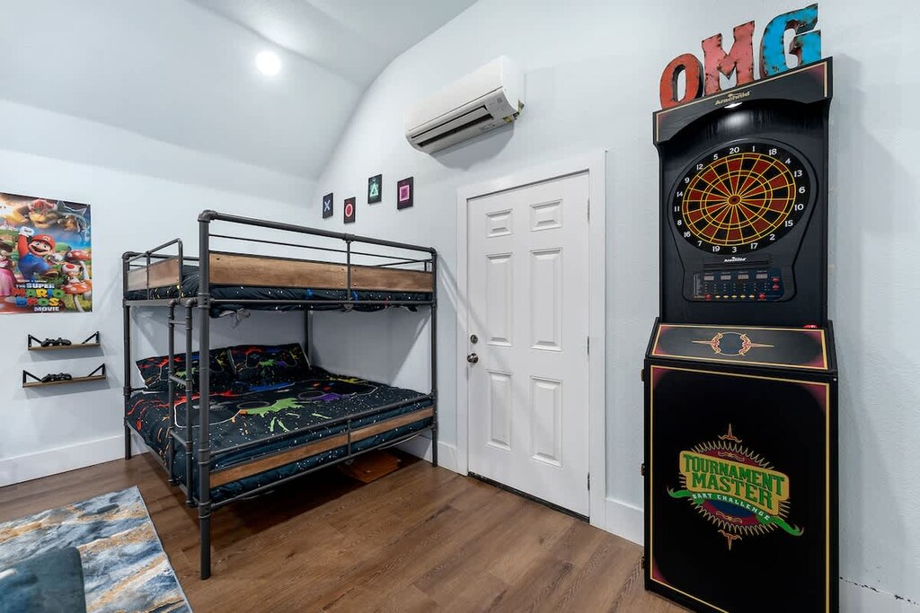 Casa Coop - This is a great unit for the kids! Video games, television, and a small kitchenette.  Please note there is not a bathroom in this unit, the bathroom is located in Casa del Avion 