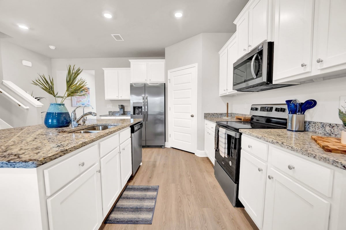 Brand new, stainless steel appliances!