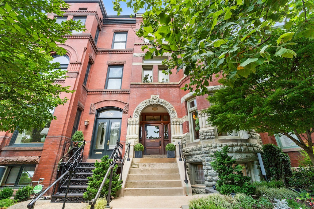 Exterior of the home. 