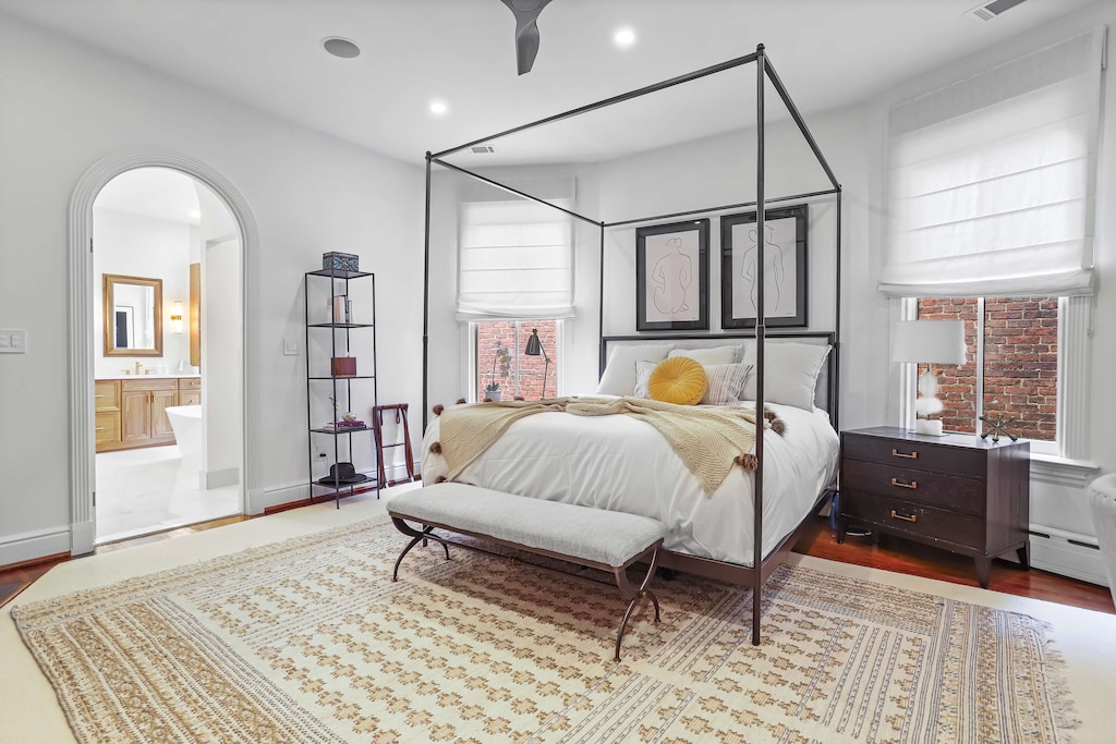 Primary bedroom with an ensuite bathroom.