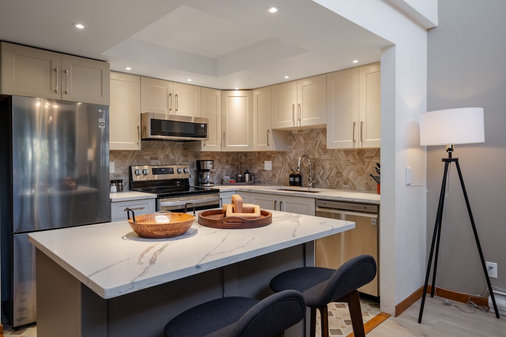 Kitchen - No need to eat out, prepare home cooked meals in the fully equipped kitchen