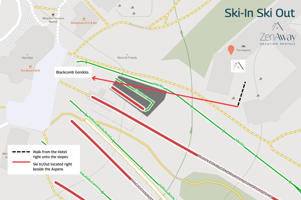 Enjoy ski-in ski-out on Blackcomb Mountain