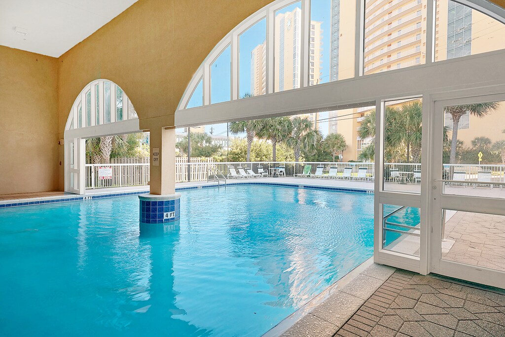 Indoor and outdoor pool