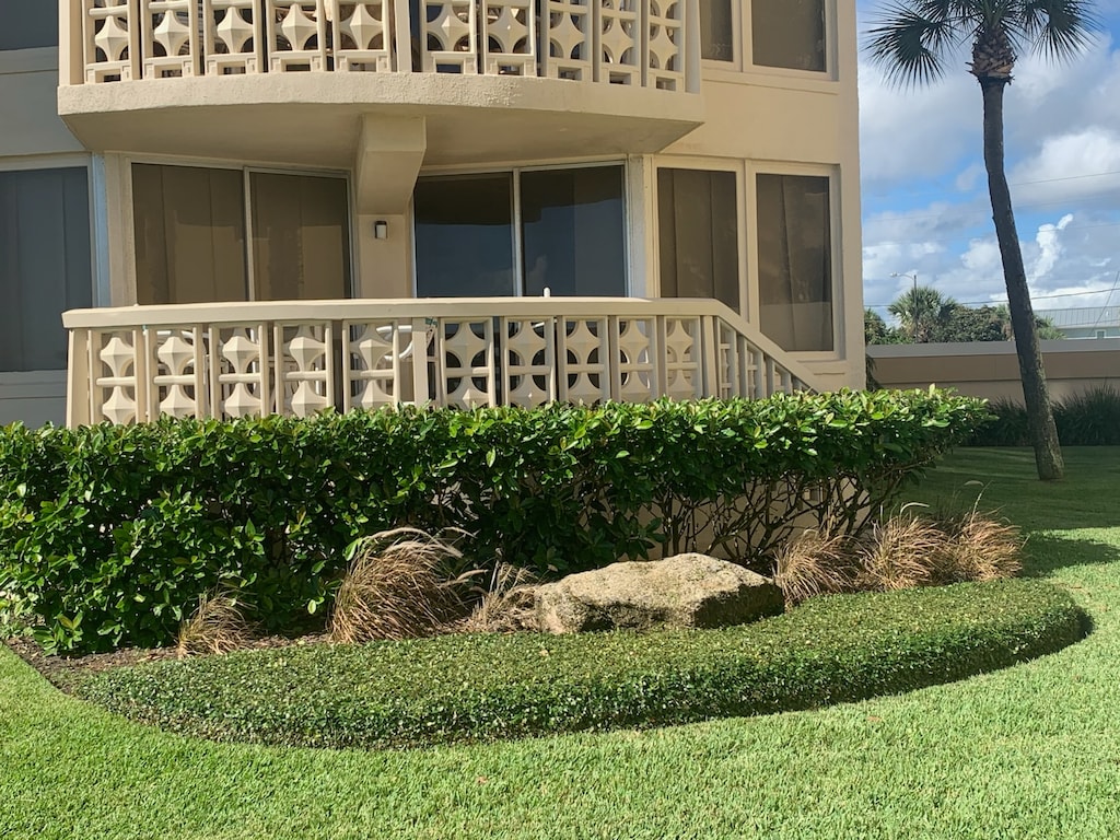 Balcony Stairs; Direct Access to Pool and Beach