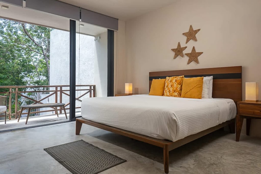 Bedroom with a king-size bed