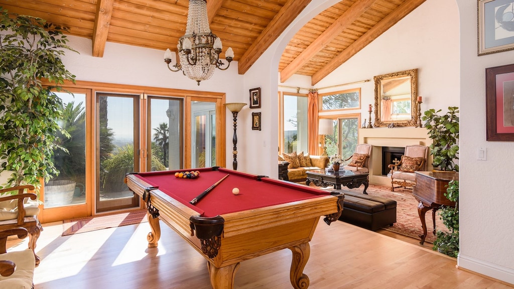 Bring out your competitive side at the pool table.