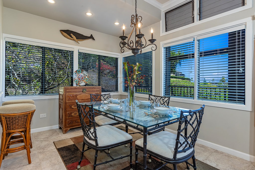 Dining with views of Kapalua’s lush hills and tropical greens