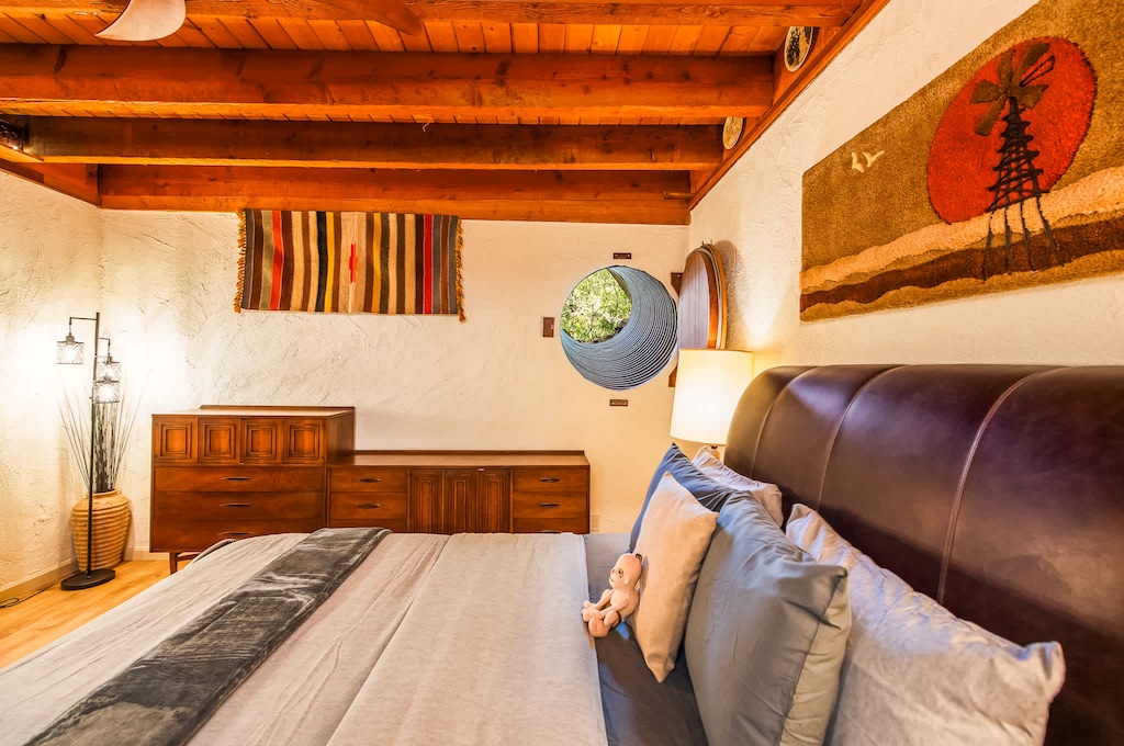 Queen Bedroom #2 | Vintage charm meets whitewashed tranquility