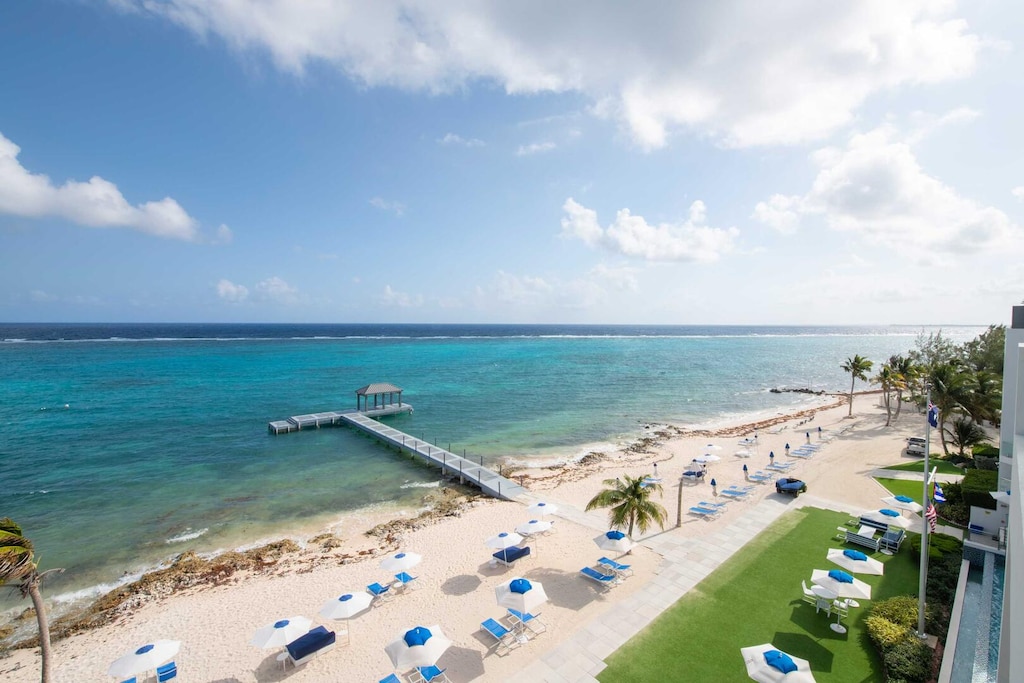 Rum Point Club Resort beachfront views.