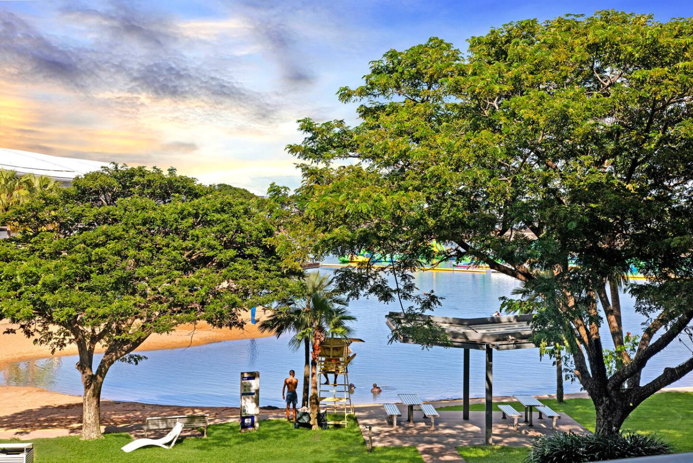 Zen Sunset Sanctuary: Balcony Dining - Bayview