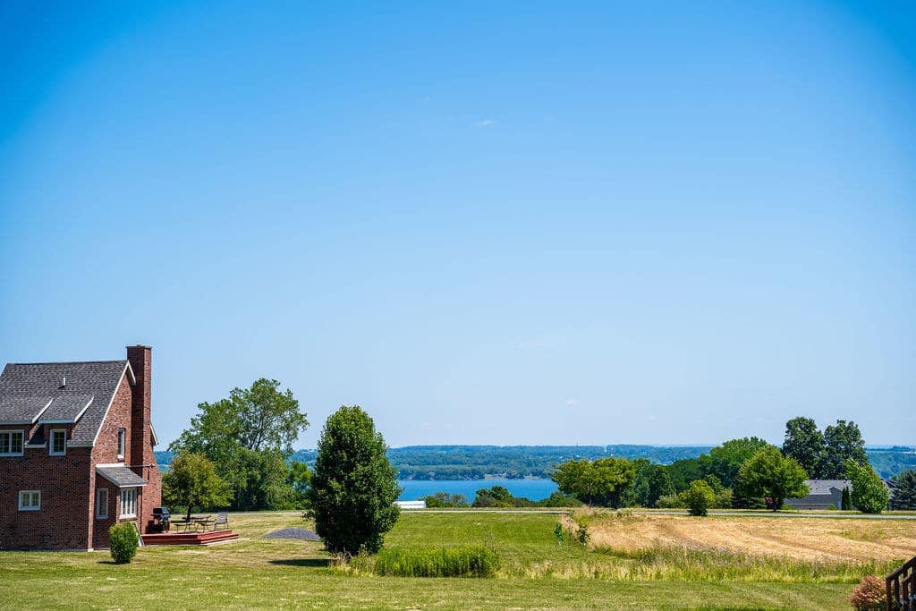 Morning Lake Views – Start your day with peaceful hillside views and blue skies.