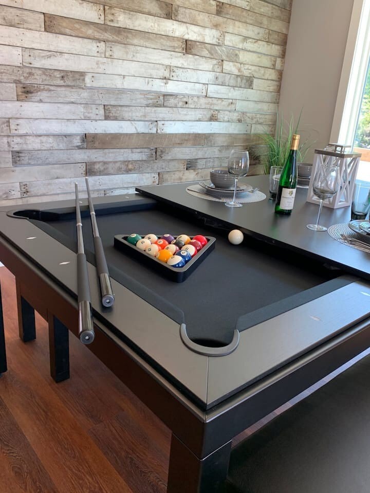 Two-in-one fun—dine together or remove the top for pool night.