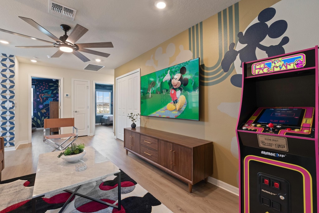 Upstairs Loft Gaming Paradise with Xbox and Gaming Consoles