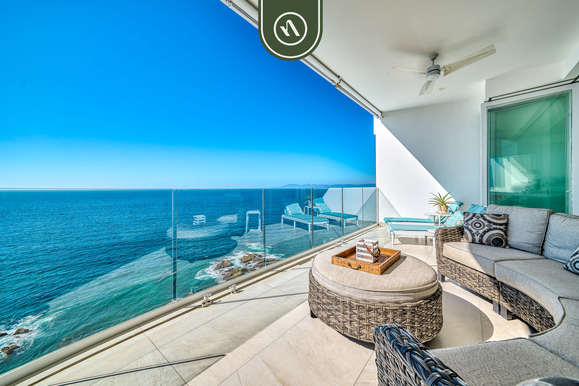 View of Oceanview Luxury Condo - Private Beach - Rooftpop - Home Rental in ...