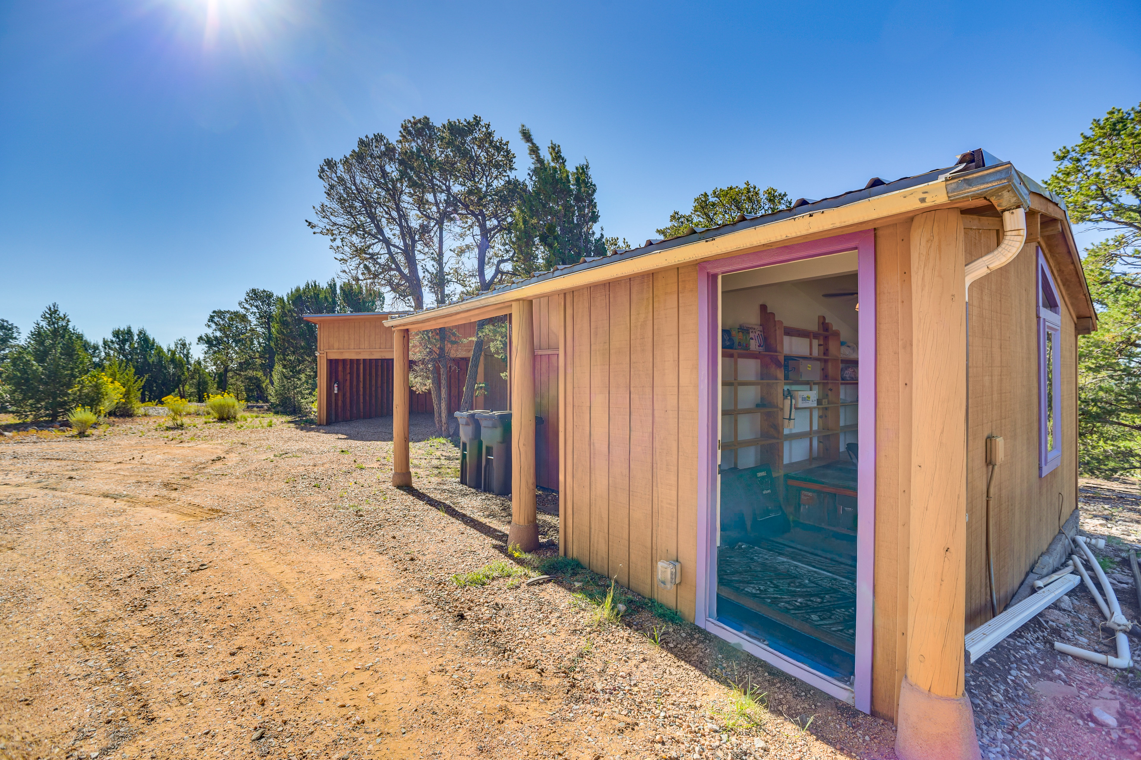 Panoramic Vistas: Glorieta Adobe Near Pecos River