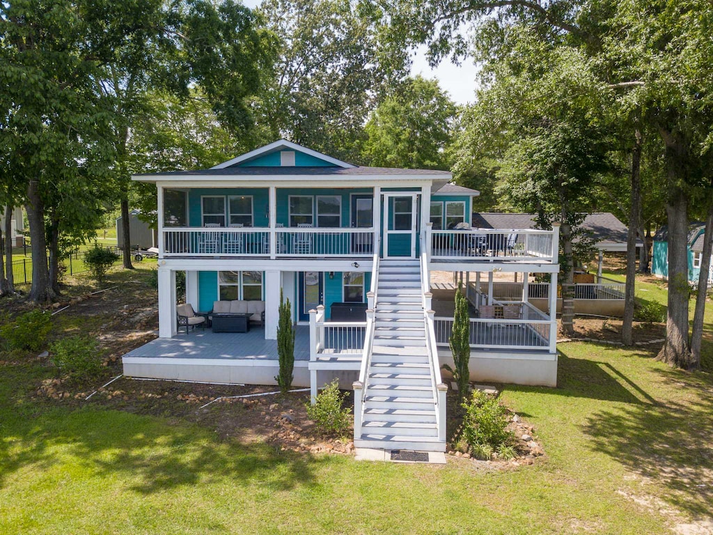 Welcome to your elevated escape! Come on in!