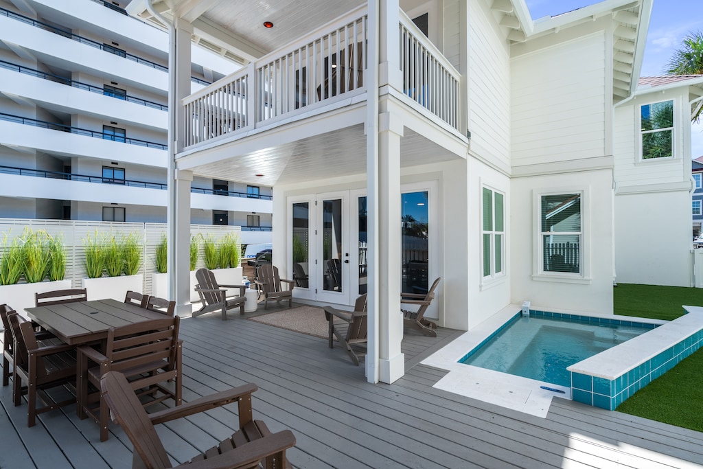 Lounge on the shaded patio or soak up sun by the pool!