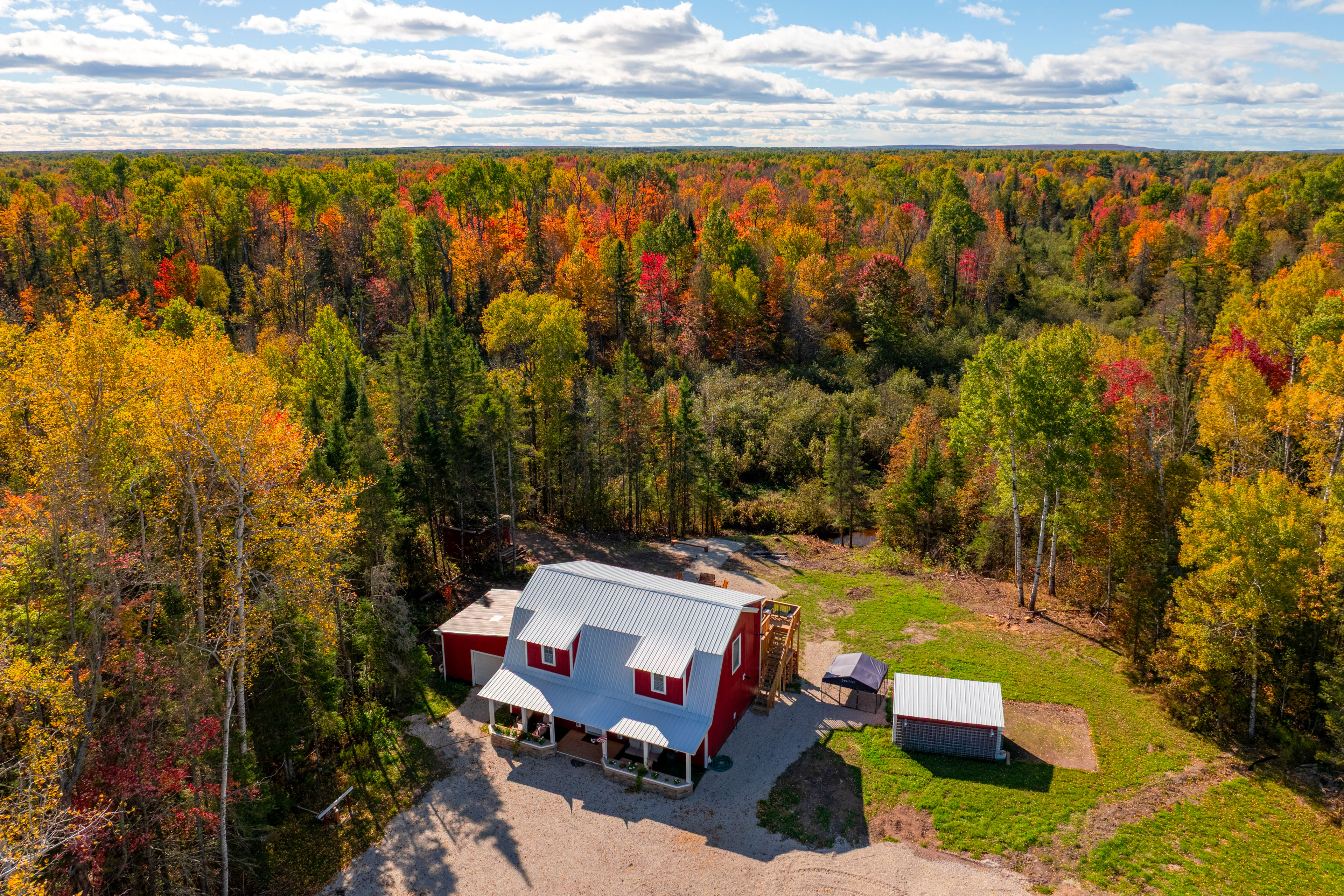 Upper Peninsula Barndominium on 18 Acres w/ Emus