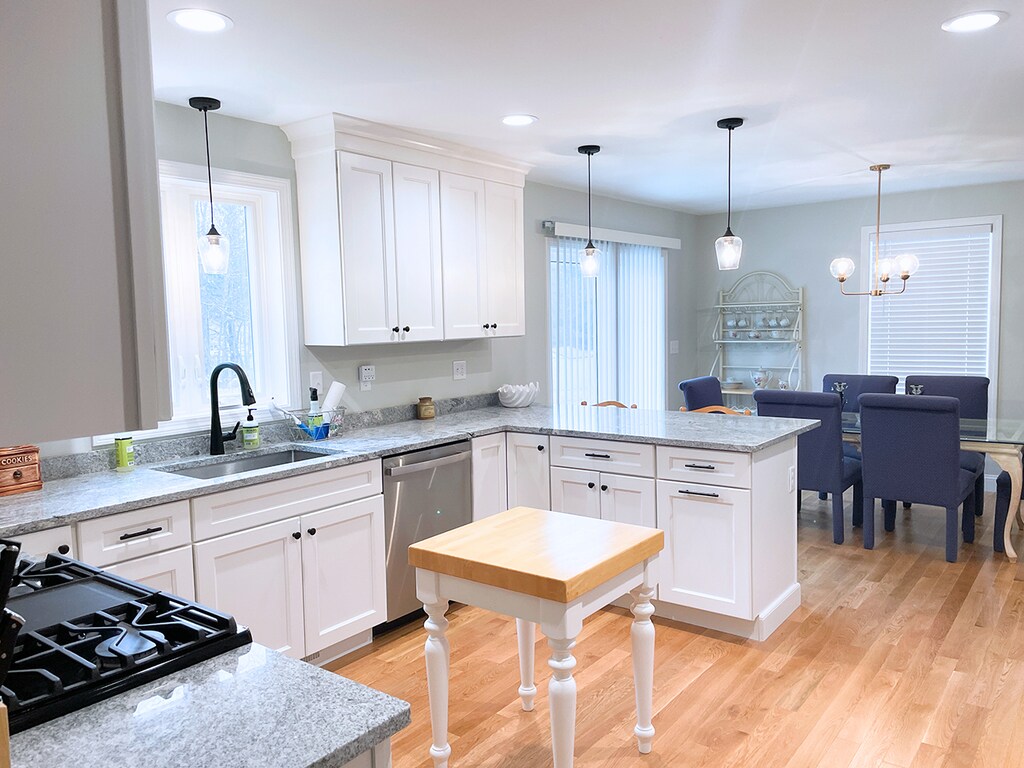 Equipped Kitchen & Cooking - Featuring a gas stove, full-sized refrigerator, microwave, and all the essentials